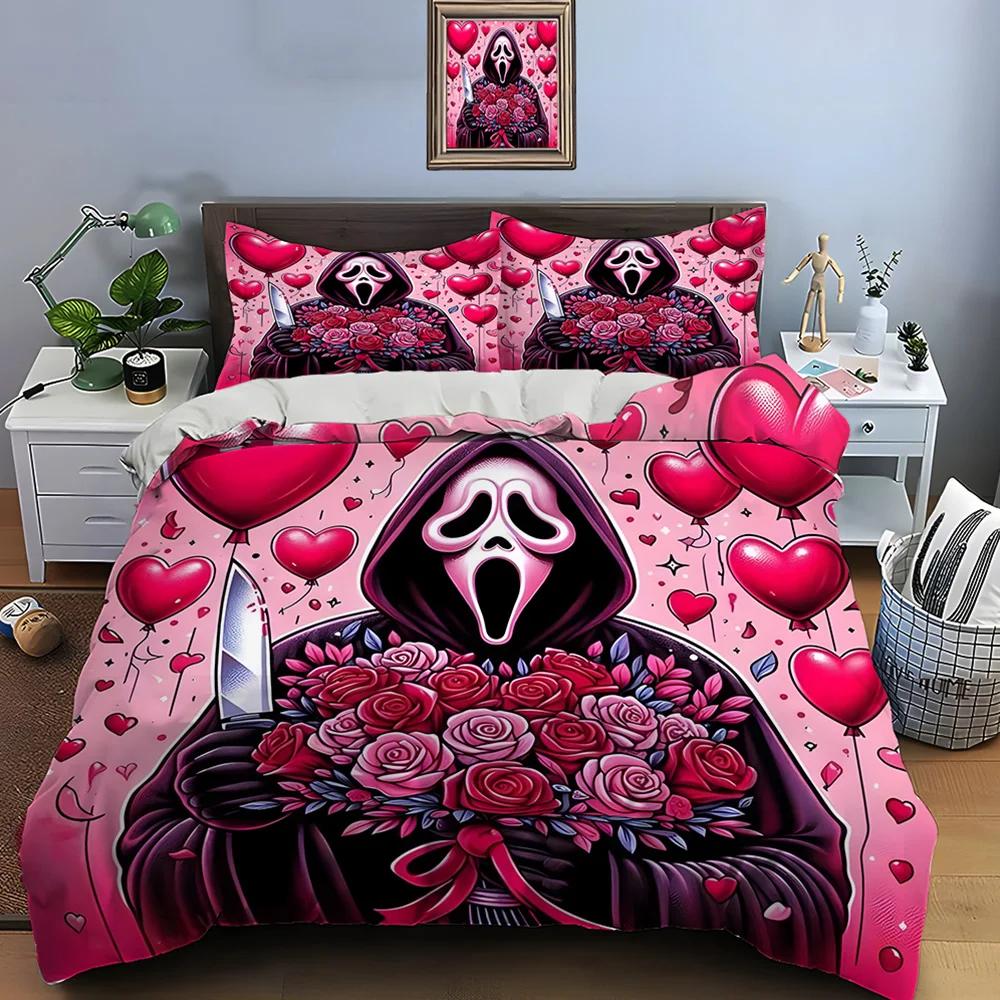 

Comforter Gothic Love Art Print Bedding Set 1 2 S Adult And Children Bedding Set Luxury Gifts Comforter (quilt)-EU Single(135*200cm)3pcs