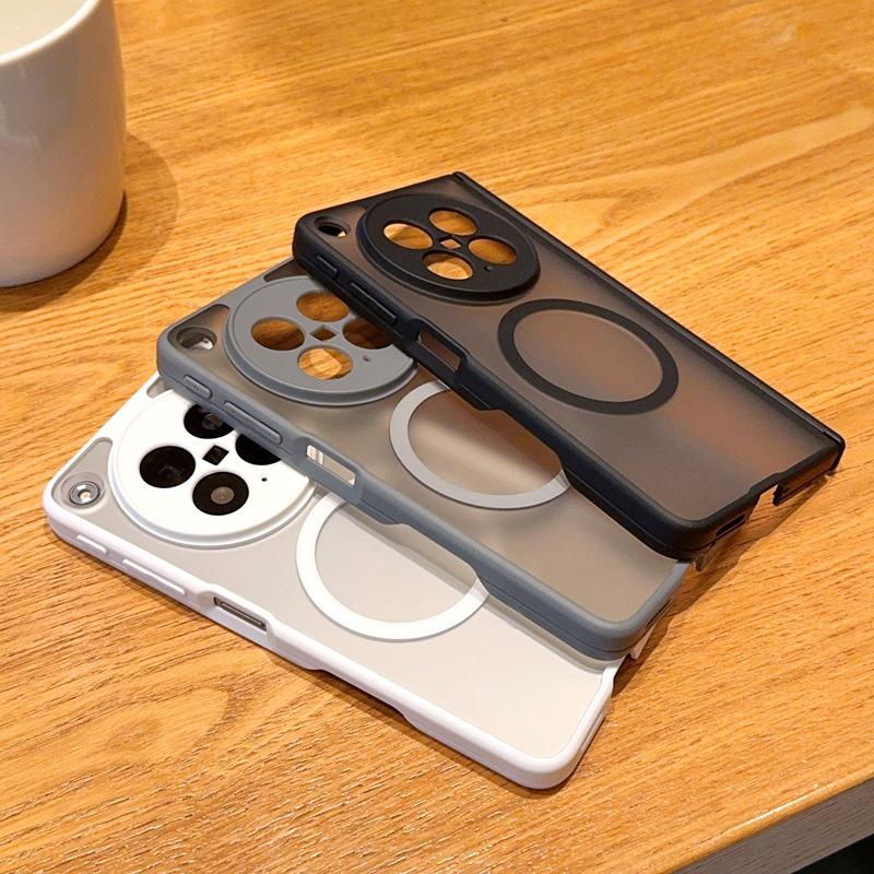 Oppo Find N6 & Honor Magic V6 Dual-Axis Matte Magnetic Phone Case