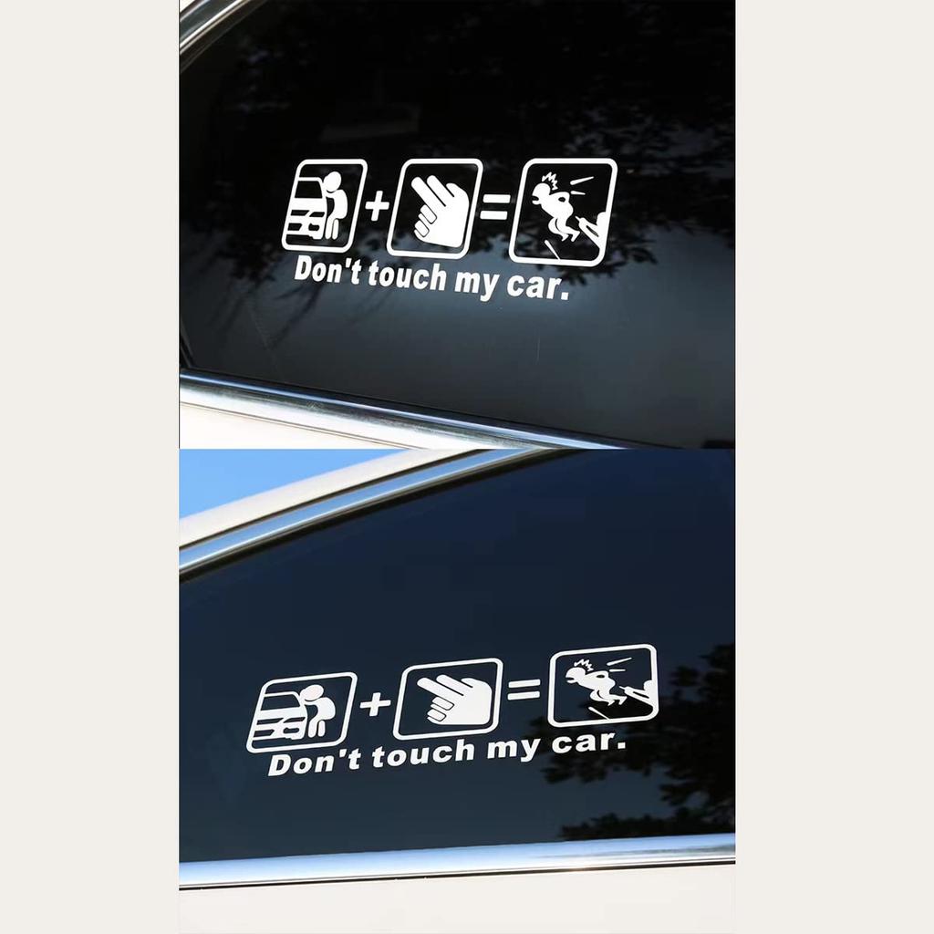 Car Motorcycle Universal Sticker Decal Funny Sticker Dress Up (A-White)