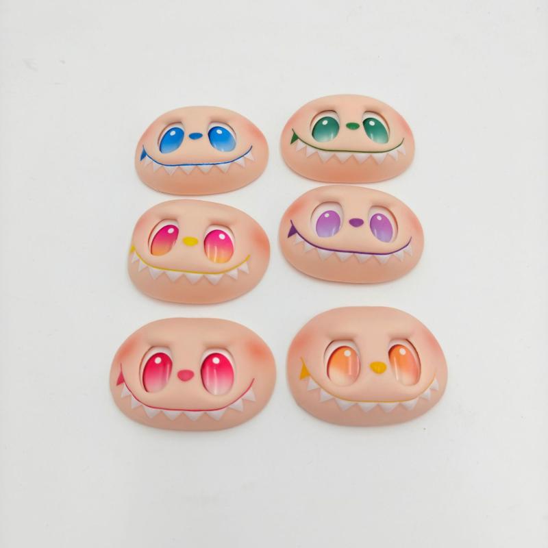 1 Set Diy Handmade Switching Emotions Labubu 3Rd Big Into Energy Vinyl Face Hand Foot Dolls Facial Accessories