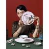 Zhi Shi Jingdezhen Blue Phoenix Bone China Sauce Dish