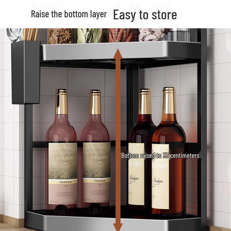Modern 3-Tier Countertop Corner Spice Rack
