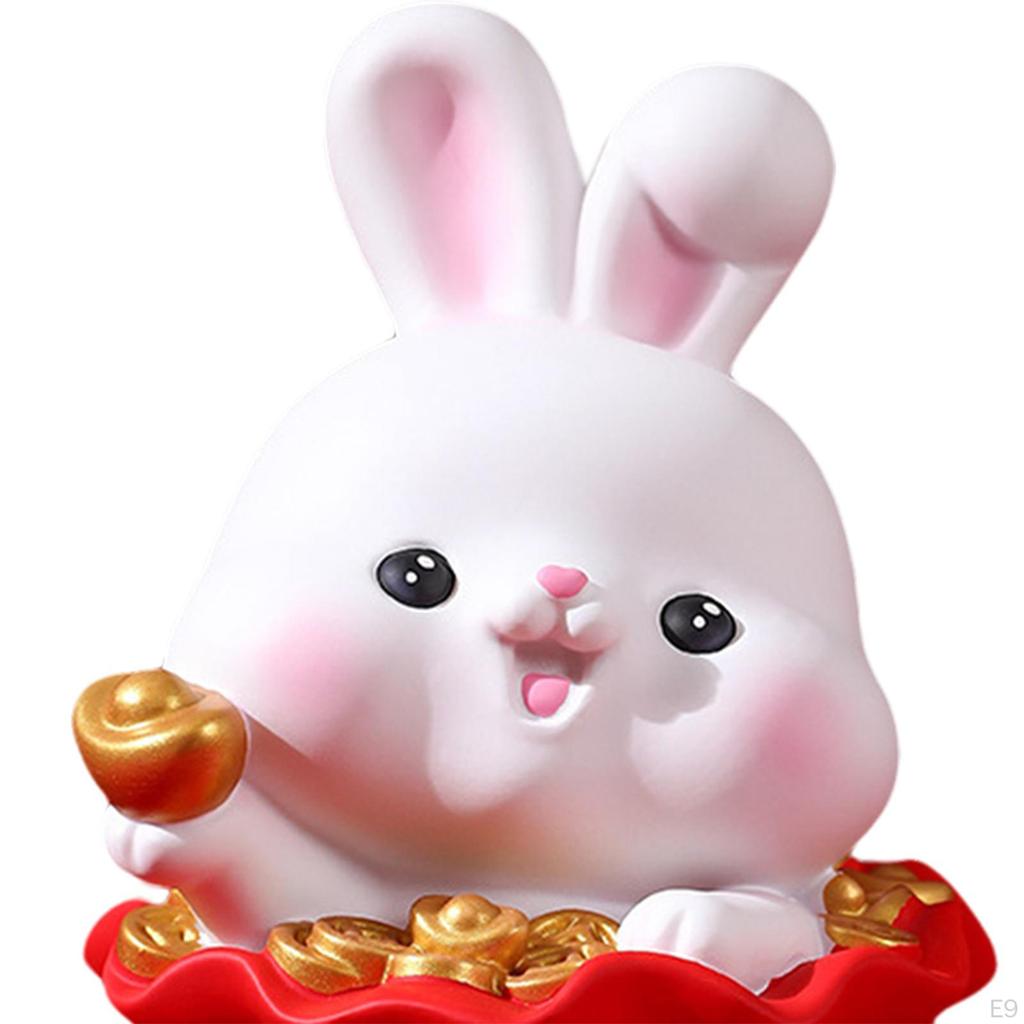 Statue Sculpture Photo Props Indoor Money Box Figurines for Desktop