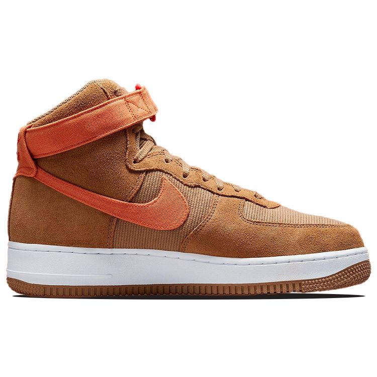 Nike Air Force 1 High 07 LX Dark Driftwood Hot Curry Men Sneakers Brown White DH7566-200
