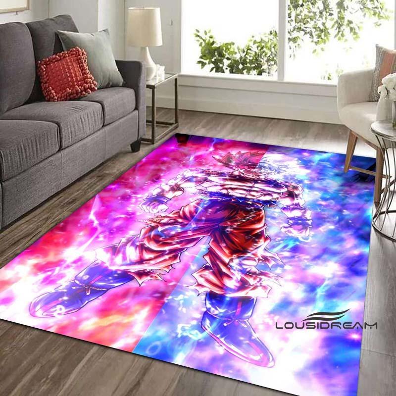 Tappeto Dragon Ball Beerus, Il Dio della Distruzione, Adatto per Camere da Letto, Soggiorni e Balconi; Tappetino Antiscivolo per Pavimenti.