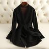 Autumn and Winter New Double-sided Cashmere Coat Women's Short Short 100% Wool Coat Women's High-end Coat