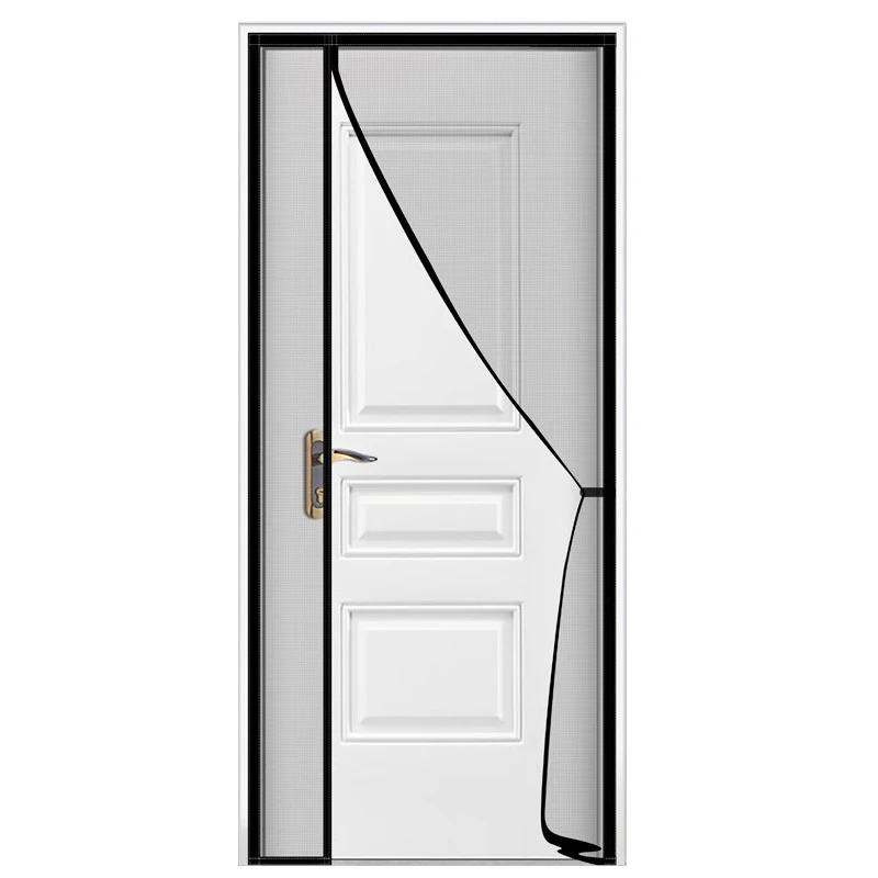 Magnetic Door Screen Custom Size Mosquito Net Curtain Fly Insect Automatic Closing Invisible Mesh For Kitchen indoor living room
