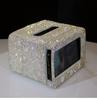 Sparkling Rhinestone Tissue Box Phone Holder Small TV Style Bling Home Desk Decor Tissue Storage Box Napkins Holder Gifts
