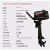 WEZHO 5.0HP Electric Start 2-Stroke Outboard Motor