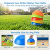 5PCS Half Dome Training Cones Bowl Shaped Field Markers Portable Soccer Marker Discs  Team Drills