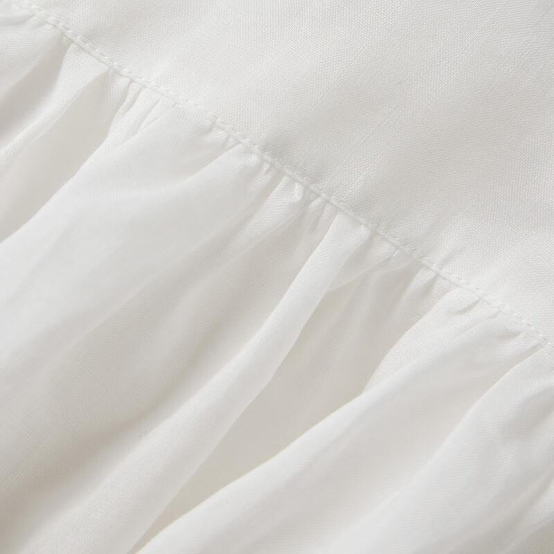 Broadcast Elegant White Tiered Midi Skirt