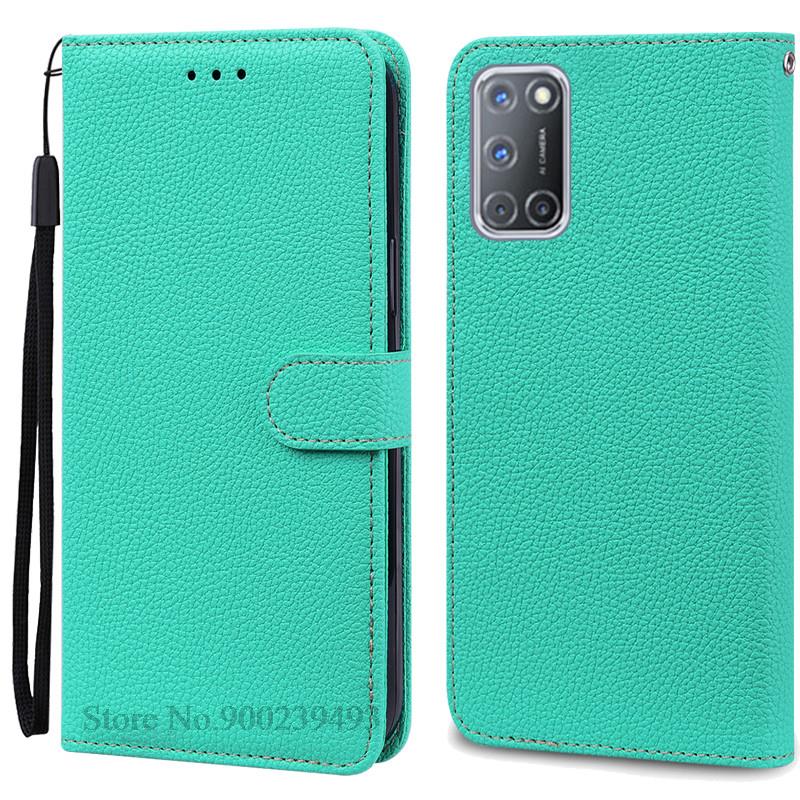 

Для OPPO A52 A92 A72 Чехол Силиконовый Кожаный Чехол-книжка с кошельком Для OPPO A72 A52 A 72 52 92 OPPOA72 OPPOA52 Чехол-книжка Coque Fundas For OPPO A52 небесно-голубой