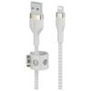 Belkin Câble À Gaine Tressée USB-A Vers Lightning BoostCharge Pro Flex (3 M), Certifié MFi, Pour iPhone 14, 13, 12, Pro, Max, Mini,