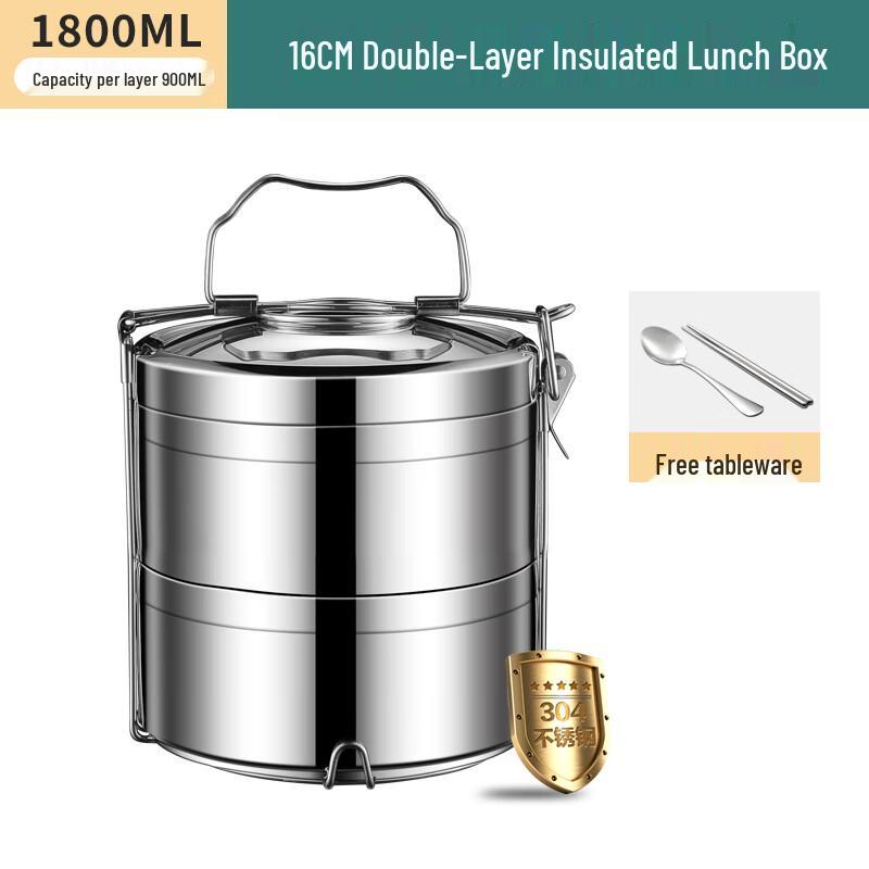 Stainless Steel Multi-Layer Insulated Lunch Box