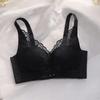 Thin hole cup without steel ring, breathable collection of secondary breasts, gathering underwear, women's big breasts show small beauty