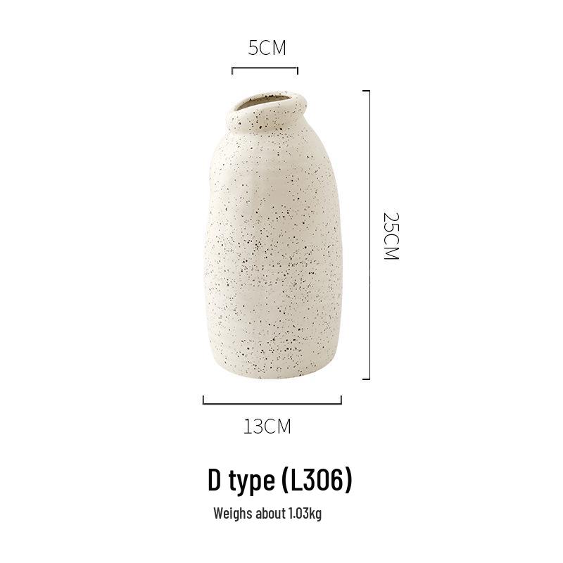 Coarse Pottery Earthenware Vase Set for Home & Hotel Decor