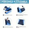 Foldable Dog Pool, Portable Hard Plastic Dog Swimming Pool, Outdoor Collapsible Pet Bathing Tub for Pets Dogs and Cats