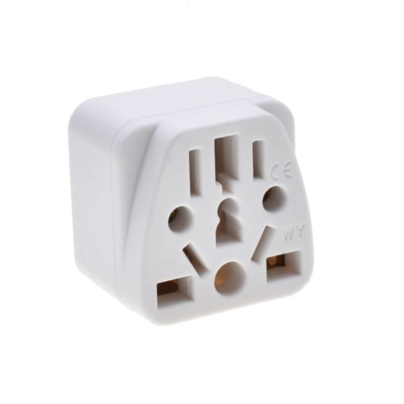 

Адаптер для дорожных вилок США Европейский в США Преобразователь мощности США Конвертер розеток Пластик и металл для более 200 стран белый