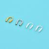Good Quality Sterling Silver 925 Wire Protector Cable Thimbles Clasps Connector for Making Jewellery Accessories Supplies