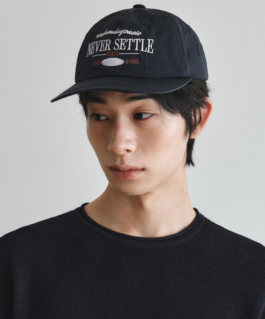 Wednesday Oasis Never Settle Nylon Ball Cap_Navy(W26Acc02)