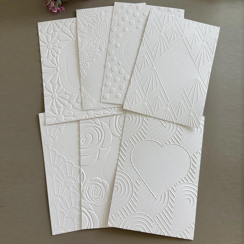 Embossing Template: 2D Thin Plastic Texture Plate for DIY Card & Diary Crafting