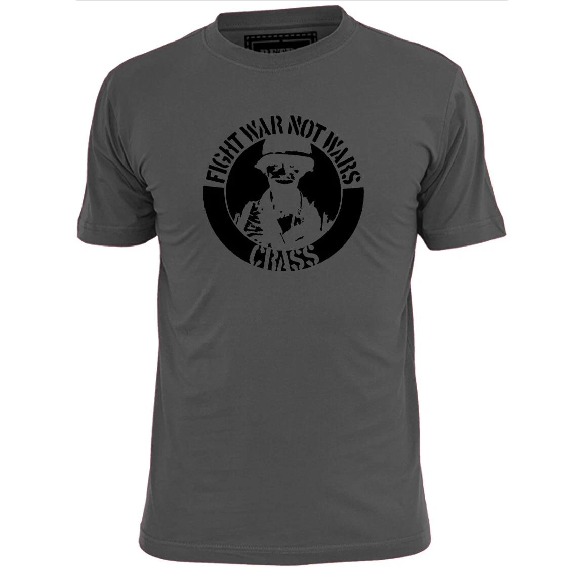 Mens Crass Fight War Not Wars T shirt Punk Ignorant XL