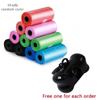 Pet Poop Bag Solid Color Printed Pet Garbage Bag Cleaning Poop Bag Walking Dog Portable Toilet Bag Dog Supplies Poop Bag Set