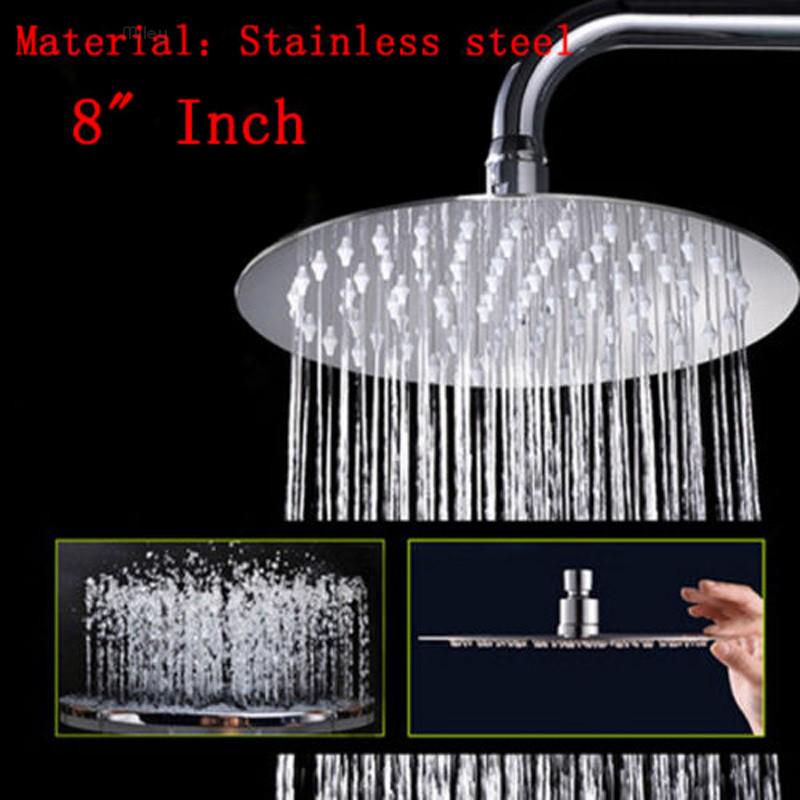 Cheap Idl 8'' Stainless Steel Round Rain Shower Head Rainfall Bathroom ...
