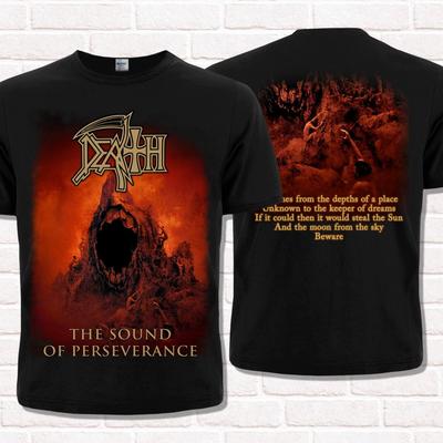 Death The Sound Of Perseverance (1998) Black T-Shirt. Technical Death Metal.