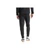 adidas Solid Color Mid Waist Elastic Casual Pants Men Bottoms Black JW4936