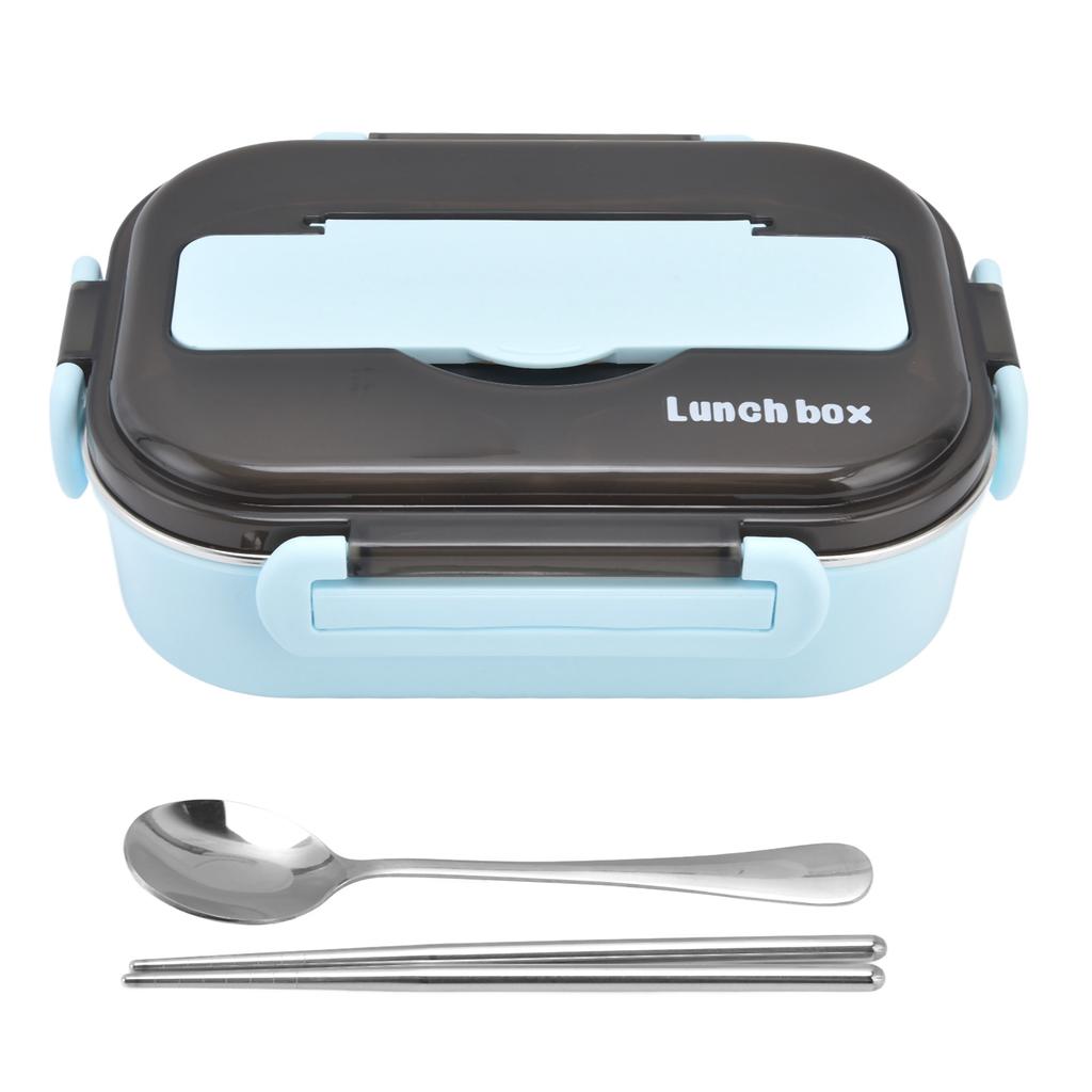 Lunch Box 1000ml Two Compartments Safe Durable Good Sealing Performance Portable Bento Box