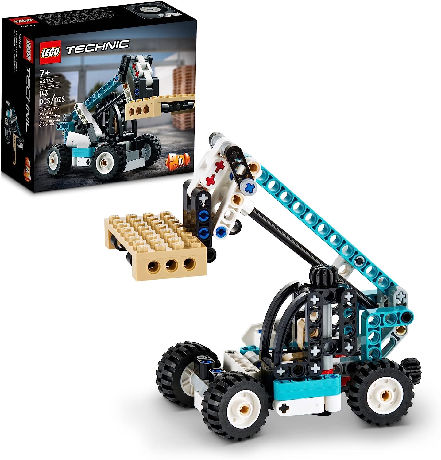 

Телескопический погрузчик LEGO Technic 42133 Набор для сборки моделей; Игрушка 2-в-1, созданная для детей, которые любят игрушки-грузовики; Превращается в игрушечную модель эвакуатора(143 шт.)