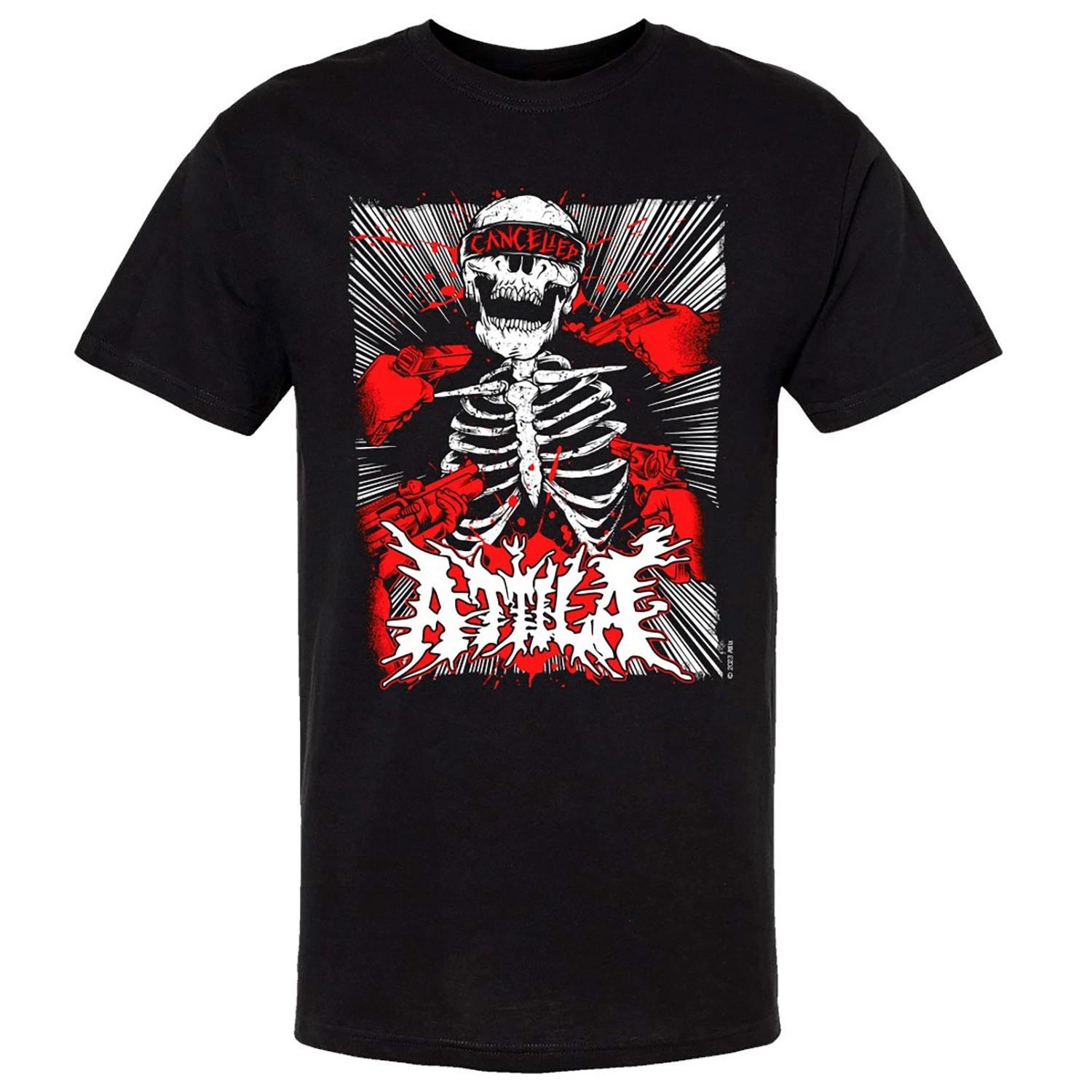 Men s Attila Cancelled T-shirt Medium Black XS