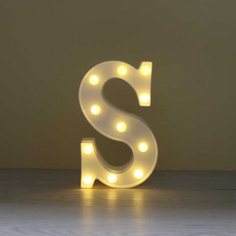 LED Marquee Letter Character Lights A - Z Alphabet Light Up Sign Decor