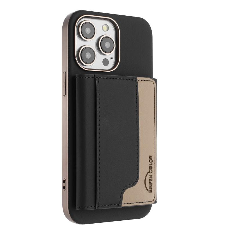 Odnímatelná 2v1 kožená peněženka Magnetický držák na karty Pouzdro na telefon Pro iPhone 16 Pro Max 15 Plus 14 13 12 11 XR 8 7 Převratné pouzdro