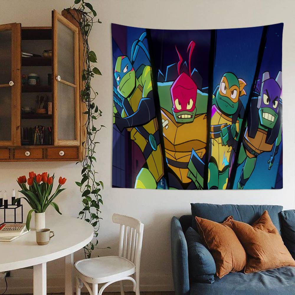 N-Ninja Turtles Cartoon Anime Cartoon Tapestry Art Science Fiction Room Home Decor Wall Hanging Home Decor