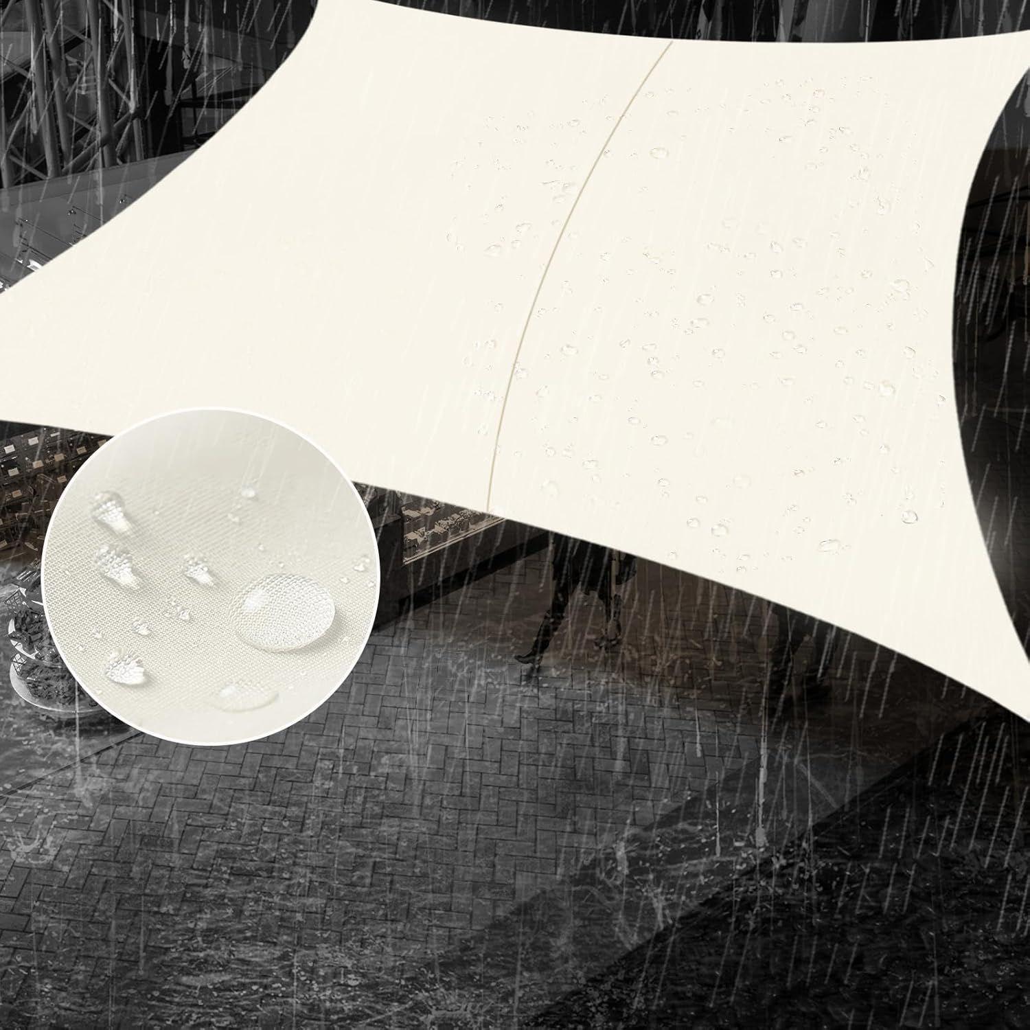 

Square Waterproof Sun Shade Sail – UV Protection, Blackout Cloth for Outdoor Courtyard/Villa 2x2m