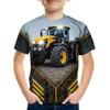 Cooler 3D Traktor Print Kinderkleidung Jungen T-Shirt Kurzarm Mode Kinder Sommerkleidung Outdoor Aktive Kinderbekleidung