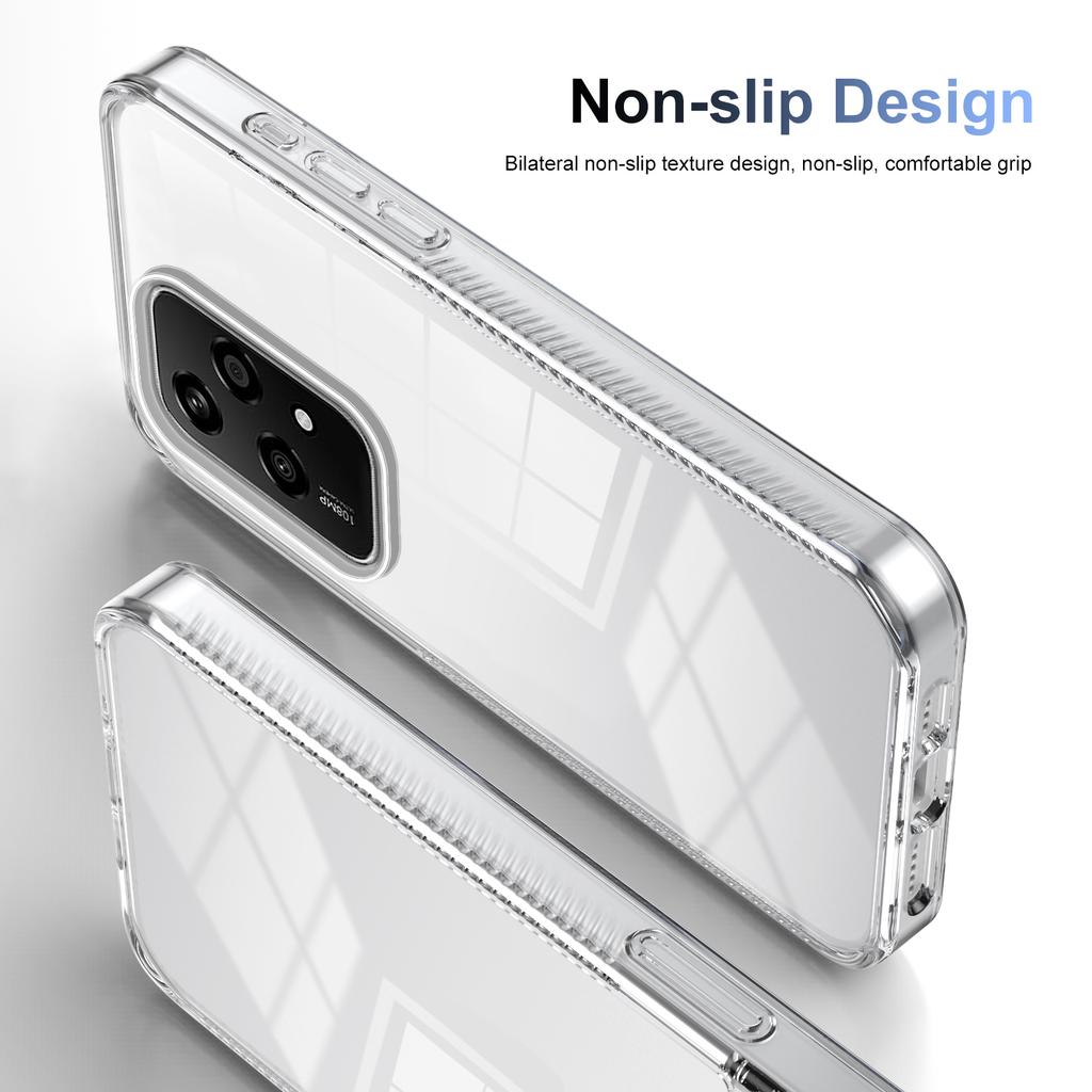 For Honor 200 Lite Clear Phone Case TPU+PC Anti-Slip Drop-Proof Back Cover