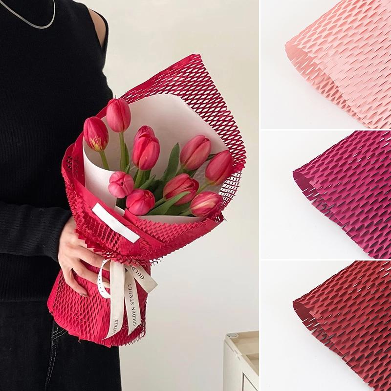 Paper Korean For Flowers Honeycomb Bouquet Wrapping Paper Flower Packaging Papers Parents Day Gift Diy Materials