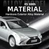 1:24 Scale ES300H LX570 Car Model Toy Sound Light Pull Back Doors Opened High Simulation Cars Models for Boys Ornaments