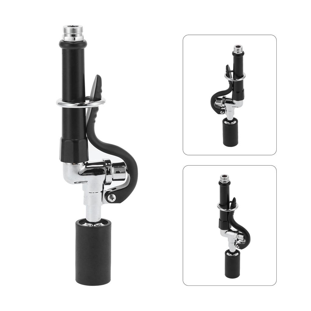 Hochdruck-Wasserhahn-Sprühgerät, Restaurant, kommerzieller Spülhahn-Sprühventilkopf-Kit, Schwarz