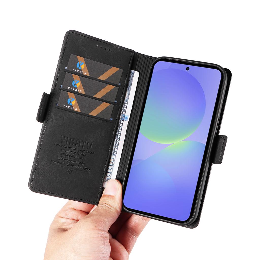 For Samsung Galaxy A37 5G Leather Case YIKATU YK-005 Skin-touch Feeling Wallet Phone Cover
