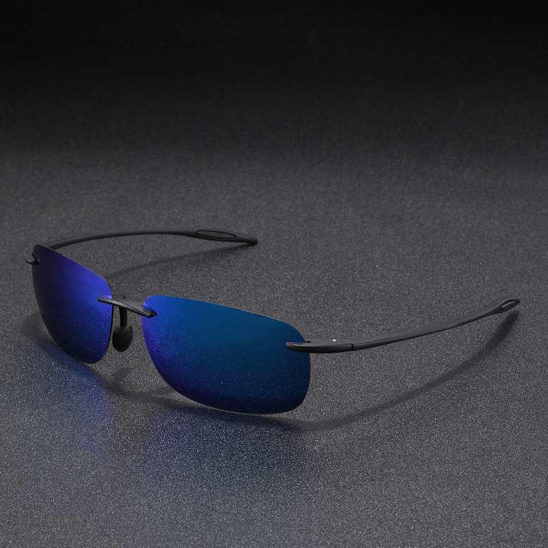 TR90 TAC Polarized Frameless Sports Cycling Sunglasses for Men & Women - Ultralight and Ideal for Outdoor Activities