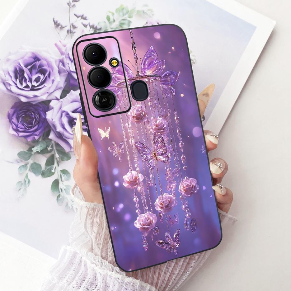 Für Tecno Pop 6 GO Hülle BE6j Niedlicher Löwe Mode Bemalte Abdeckung Weiche TPU Handyhülle Für Tecno Pop 6 Pro BE8 Pop6 GO Rückseite Taschen