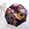 Anime Kpop GirlThemed Automatic Opening and Closing umbrella 8 Ribs, Suitable for Leisure and Going Out, Outdoor Accessory, Gothic Style,