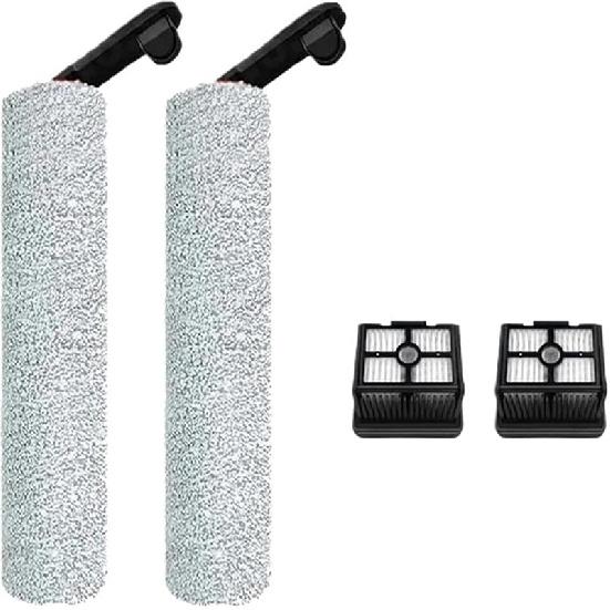 Soft Brush Spare Parts Wet Dry Roller Hepa Filter Accessories Roller - Compatible with Dreame H12 Pro/H12 Plus/H13 Pro Plus Mix/M13(4PCS-1)