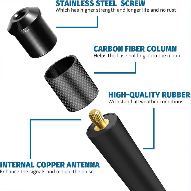 25CM Multi-model Universal AM FM Radio Antenna For Dodge Ram 1500 Jeep Wrangler JK/JL Ford F150 Chevy Silverado Toyota Tundra