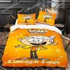 3D Printed Anime Loud House Bedding Set Boys Girls Twin Queen Size Duvet Cover Pillowcase Bed Kids Adult Home Textileextile