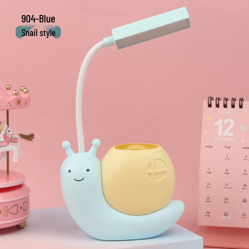 Cartoon Snail USB Folding Desk Lamp - Eye Protection Study and Bedroom Night Light